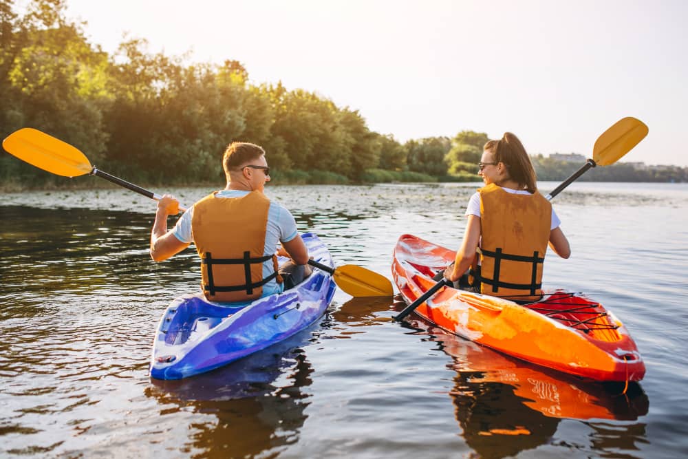 Forest safari retreat kayak ride